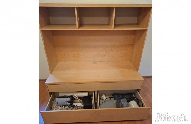 TV szekrény, alul fiókos,felül polcos,IKEA