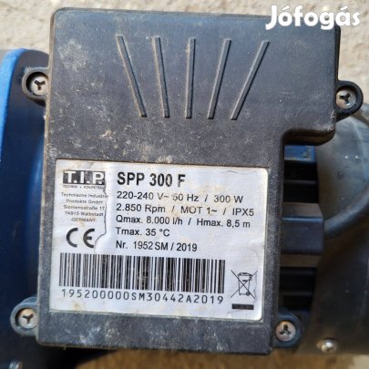 T.I.P. SPP 300 F Medence szűrő szivattyú, 300W,