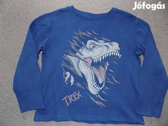 T-Rex mintás fiú pulóver, 128-as