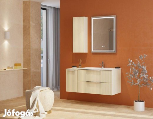 T Zenna 80, Fürdőszoba bútor, országos szállítással, lágy krém színben