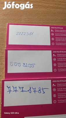 T mobil könyű telefonszámok 2222311.555.82.95.7778785.