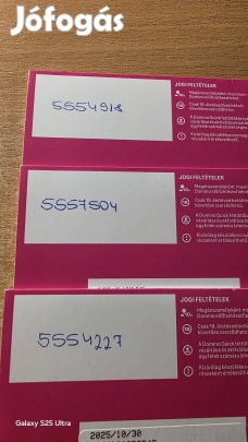 T mobil könyű telefonszámok 555.49.18.555.75.04.555.4227.