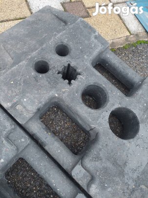 Táblatartó műanyag talp