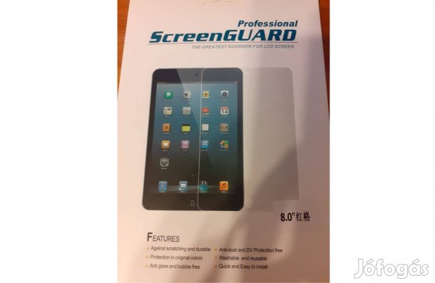 Tablet védőfólia 8 coll