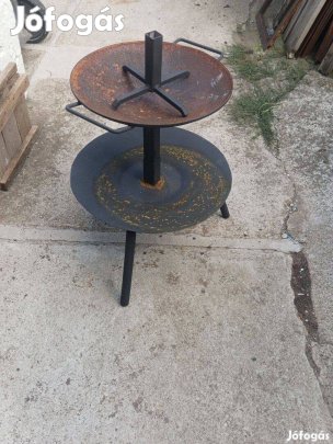 Tábori Tűzrakó grillező bográcstartó Horgász Vadász Kemping hez