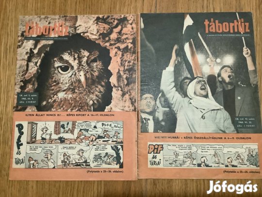 Tábortűz újság 2 db 1965-ös száma