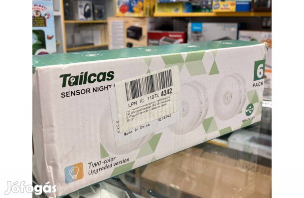 Tailcas mozgásérzékelős akkumulátoros LED lámpa szett 6 db/csomag