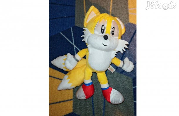 Tails Sonic a sündisznó eredeti plüss (32 cm)