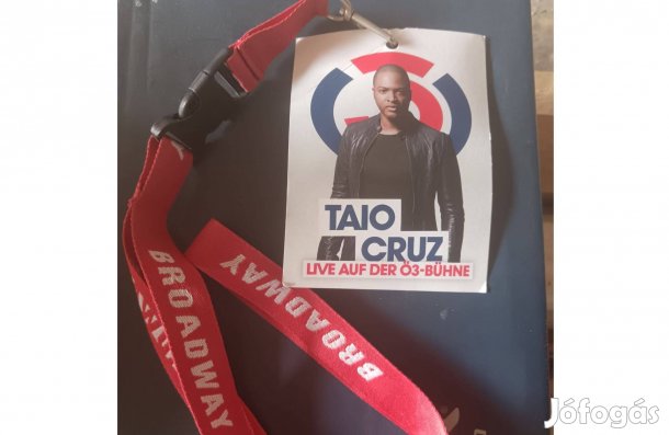 Taio Cruz nyakpánt +koncert belépő 2 oldalas Wien Dunauinselfest 2015
