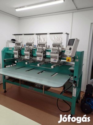 Tajima Tfmx-llC 1204 ipari hímzőgép flitter- és sapka hímzés opcióval