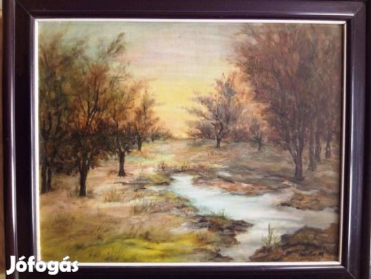Tájkép (Természet kép) olajfestmény
