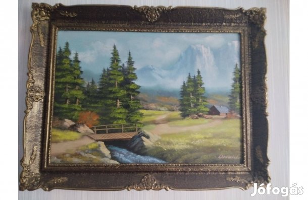 Tájkép eladó kb 60 x 80 cm-es Jászberényben!