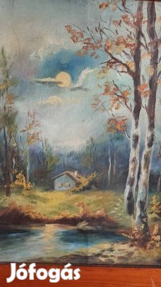 Tájkép festmény régi