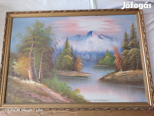 Tájkép olaj festmény vásznon