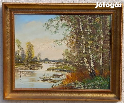 Tájkép olajfestmény