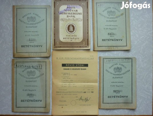 Takarékkönyvek eladók