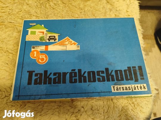 Takarékoskodj! régi retro magyar társasjáték