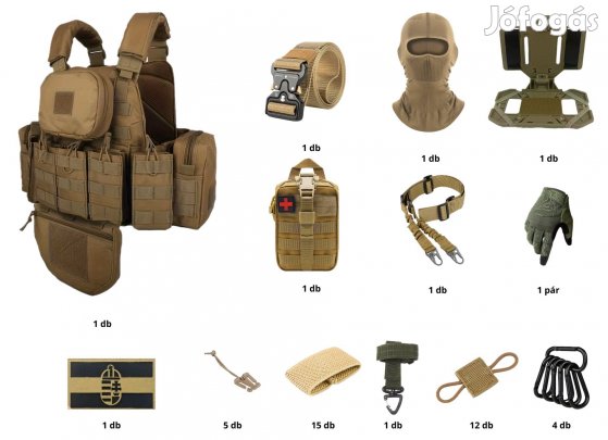 Taktikai mellény szett