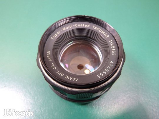 Takumar Asahi Fényképezőgép Optika Menetes Objektív 55 MM 1:1,8