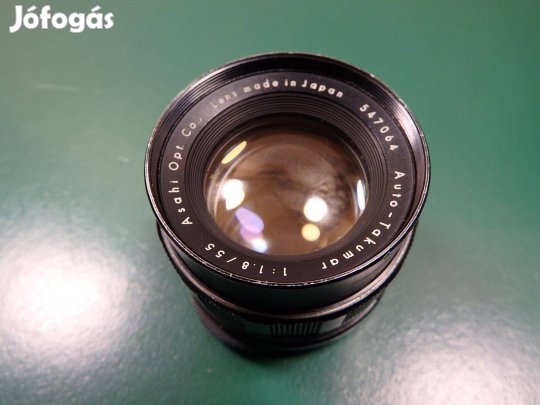 Takumar Asahi Fényképezőgép Optika Objektív 55 MM 1:1,8 Menetes