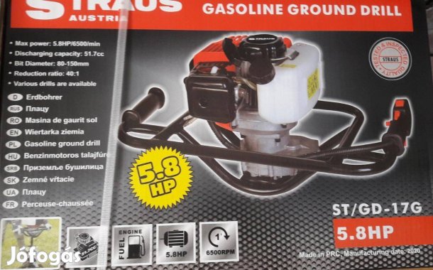 Talajfúró földfúró lyukfúró szinte minden alkatrész ami a gépen van