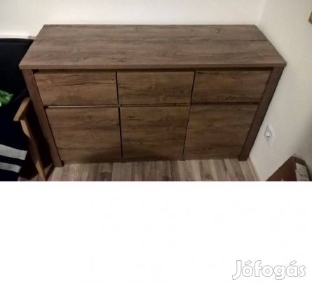 Tálaló Vedde 3 ajtós 3 fiókos artisan sötét tölgyszínű