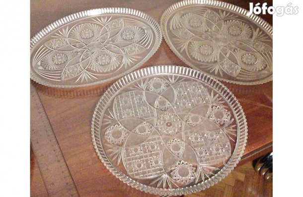 Tálca csipkés retro műanyag kínáló tál konyha
