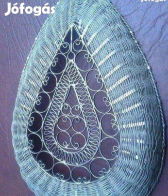 Tálca kínáló kosár kézműves ezüstözött