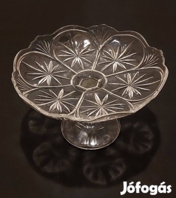 Talpas, üveg tortatartó eladó!