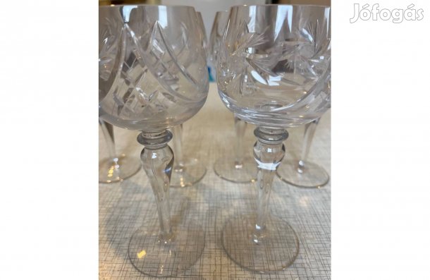 Talpas boros kristálypohár