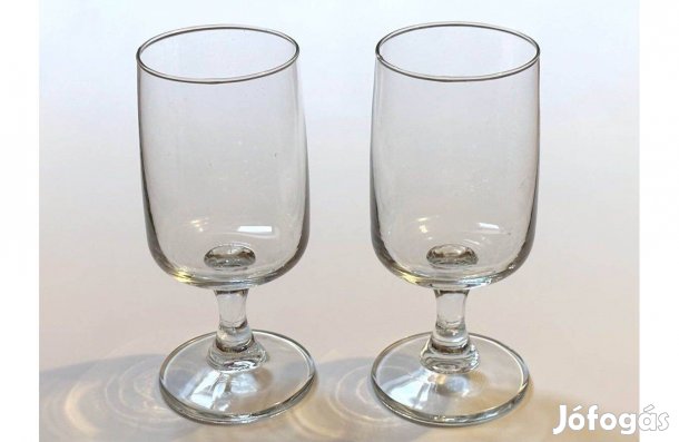 Talpas boros pohár 15,5 cm - borospohár - 2db együtt