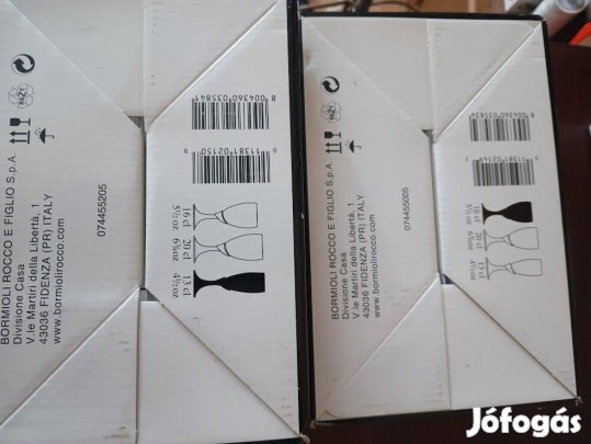 Talpas üvegpohár készlet