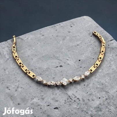 Tamara arany színű köves antiallergén xuping karkötő