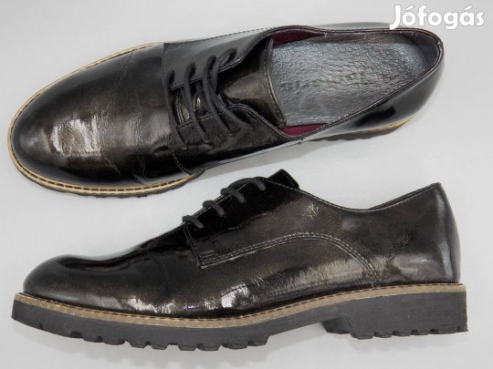 Tamaris lakk félcipő, 38 -as