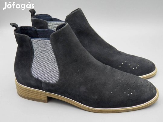 Tamaris szinte új velúrbőr Chelsea bokacsizma, 38 -as
