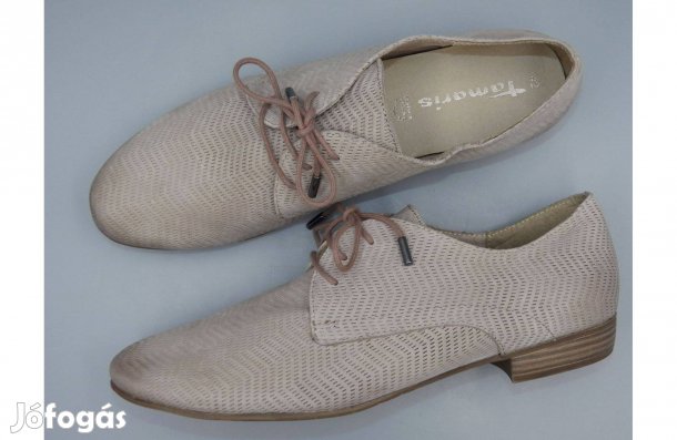 Tamaris újszerű bőr félcipő, 42 -es