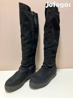 Tamaris velúr női térdcsizma