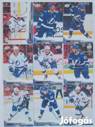 Tampa Bay Lightning NHL kártyák Hedman Kucherov Stamkos Perry