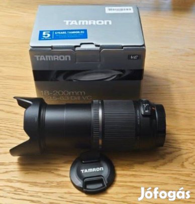 Tamron 18-200mm 18 200 objektív Canon hoz, Szállítás egyezetés után!