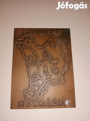 Tanácsi munkáért bronz plaket