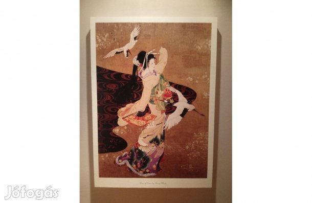Táncoló japán gésa falikép eladó Győrben