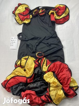 Táncos jelmez, spanyol jelmez, Flamenco jelmez, felnőtt jelmez DK854