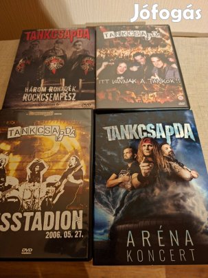 Tankcsapda dvd 4db egyben eladó
