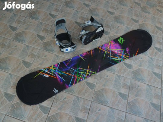 Tanuló Rocker snowboard Wökl lap kötés eladó. Domború az alja ezért