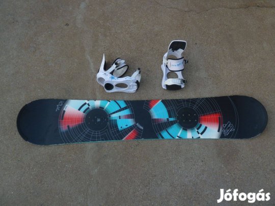 Tanuló Rocker snowboard Wökl wide lap kötés eladó. Domború az alja ezé
