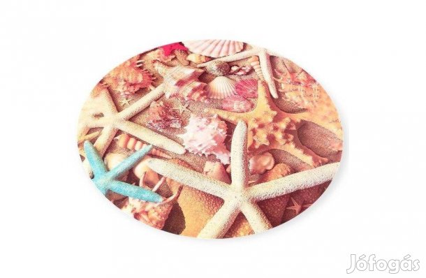 Tányéralátét tengeri csillag és kagyló mintával 38 cm