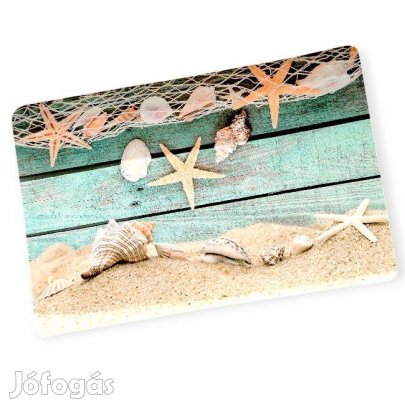 Tányéralátét tengeri mintával
