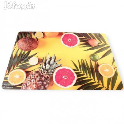 Tányéralátét trópusi gyümölcs mintával 43,5×28,5 cm