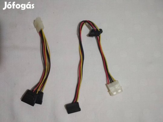 Tápátalakító kábel Molex -2 X Sata