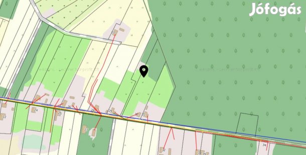 Tápiószőlős Eladó 4266 nm-s telek - kis házzal !